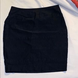 Black pencil skirt